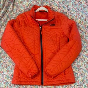 The North Face Bright Orange Puffer Jacket